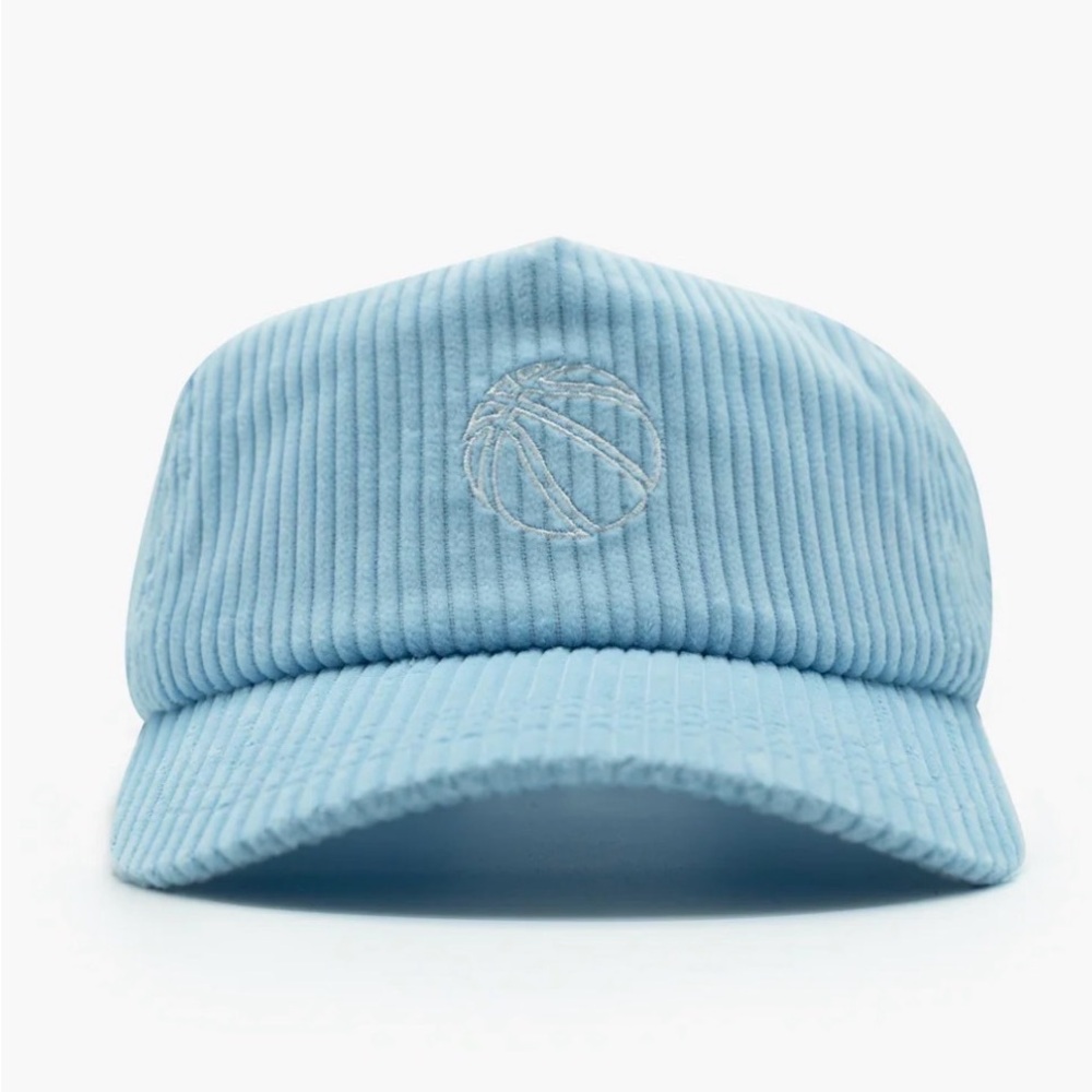 Local Hoops Blue Corduroy Hat Ball cap - never worn